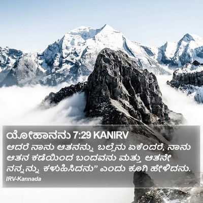 ಯೋಹಾನನು 7:29 KANIRV Bible Verse Image