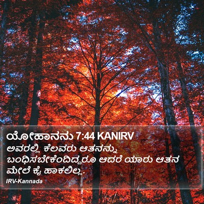 ಯೋಹಾನನು 7:44 KANIRV Bible Verse Image