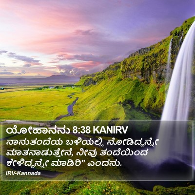 ಯೋಹಾನನು 8:38 KANIRV Bible Verse Image