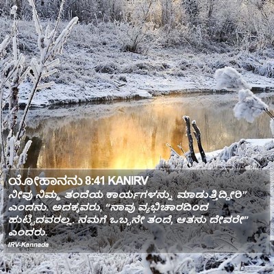 ಯೋಹಾನನು 8:41 KANIRV Bible Verse Image