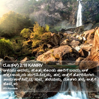 ರೂತಳು 2:18 KANIRV Bible Verse Image