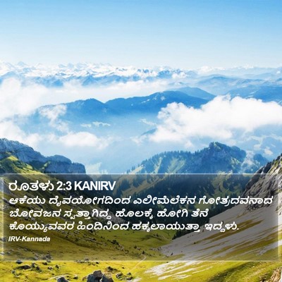 ರೂತಳು 2:3 KANIRV Bible Verse Image