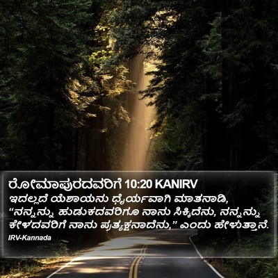 ರೋಮಾಪುರದವರಿಗೆ 10:20 KANIRV Bible Verse Image