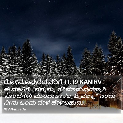 ರೋಮಾಪುರದವರಿಗೆ 11:19 KANIRV Bible Verse Image