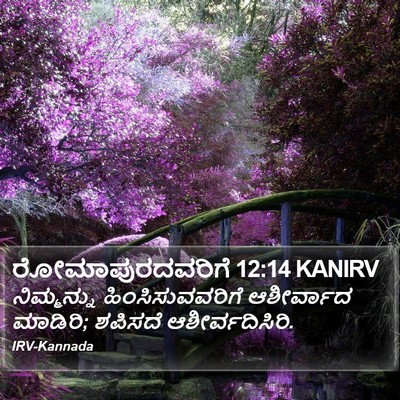 ರೋಮಾಪುರದವರಿಗೆ 12:14 KANIRV Bible Verse Image