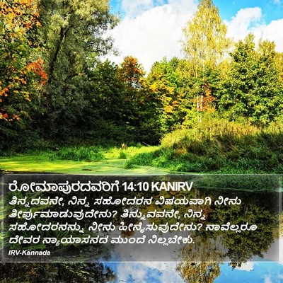 ರೋಮಾಪುರದವರಿಗೆ 14:10 KANIRV Bible Verse Image