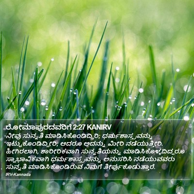 ರೋಮಾಪುರದವರಿಗೆ 2:27 KANIRV Bible Verse Image