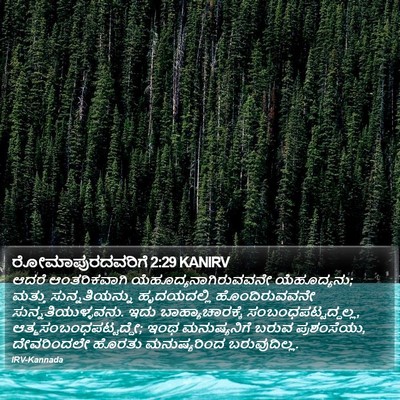ರೋಮಾಪುರದವರಿಗೆ 2:29 KANIRV Bible Verse Image