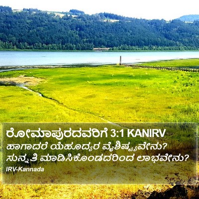 ರೋಮಾಪುರದವರಿಗೆ 3:1 KANIRV Bible Verse Image