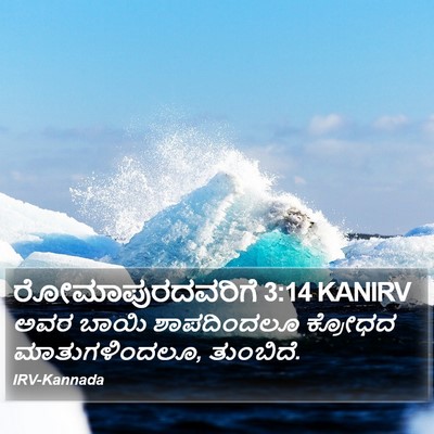ರೋಮಾಪುರದವರಿಗೆ 3:14 KANIRV Bible Verse Image