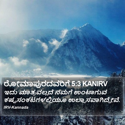 ರೋಮಾಪುರದವರಿಗೆ 5:3 KANIRV Bible Verse Image