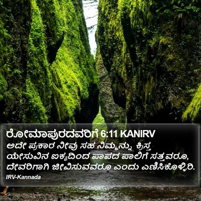 ರೋಮಾಪುರದವರಿಗೆ 6:11 KANIRV Bible Verse Image