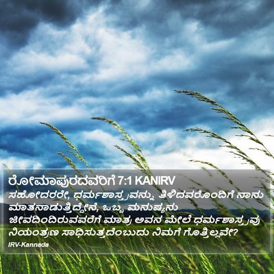ರೋಮಾಪುರದವರಿಗೆ 7:1 KANIRV Bible Verse Image