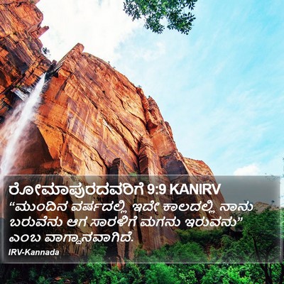 ರೋಮಾಪುರದವರಿಗೆ 9:9 KANIRV Bible Verse Image