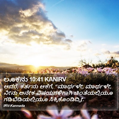 ಲೂಕನು 10:41 KANIRV Bible Verse Image