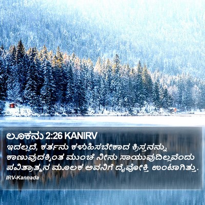 ಲೂಕನು 2:26 KANIRV Bible Verse Image