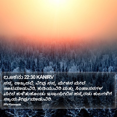 ಲೂಕನು 22:30 KANIRV Bible Verse Image