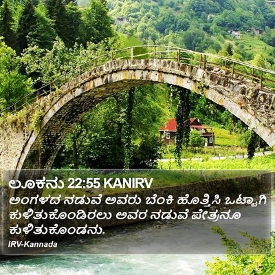 ಲೂಕನು 22:55 KANIRV Bible Verse Image
