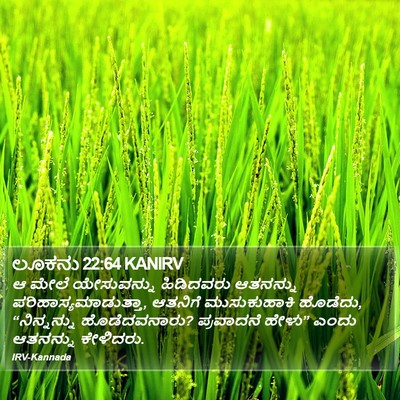 ಲೂಕನು 22:64 KANIRV Bible Verse Image
