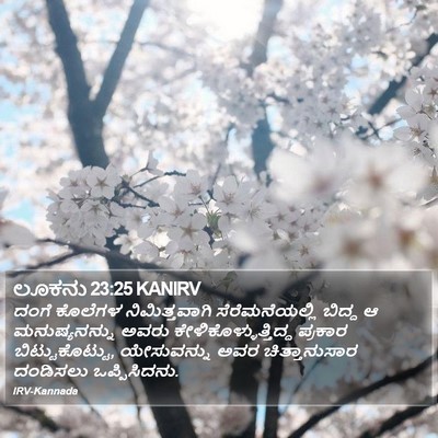 ಲೂಕನು 23:25 KANIRV Bible Verse Image
