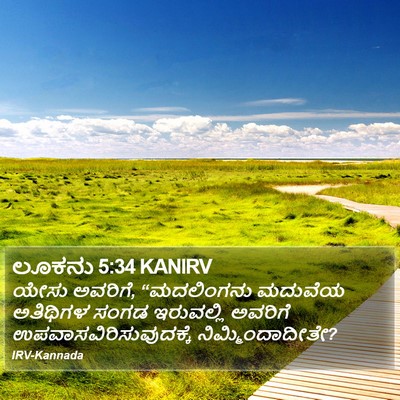 ಲೂಕನು 5:34 KANIRV Bible Verse Image