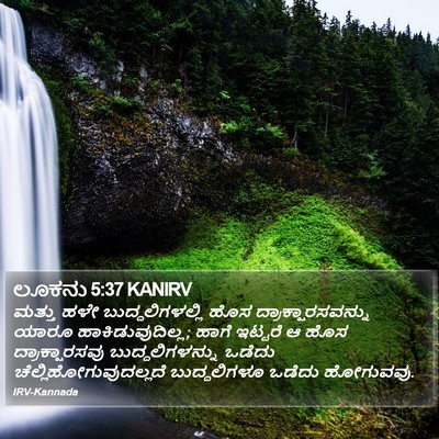 ಲೂಕನು 5:37 KANIRV Bible Verse Image