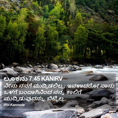 ಲೂಕನು 7:45 KANIRV Bible Verse Image