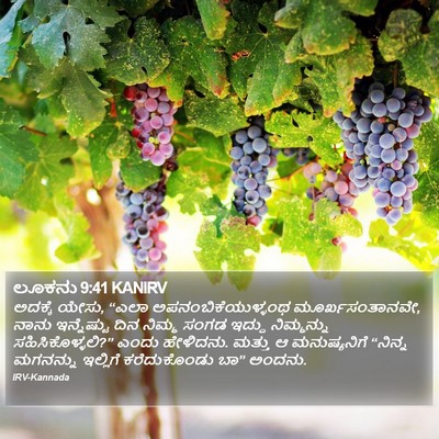 ಲೂಕನು 9:41 KANIRV Bible Verse Image