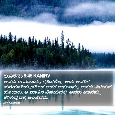 ಲೂಕನು 9:45 KANIRV Bible Verse Image