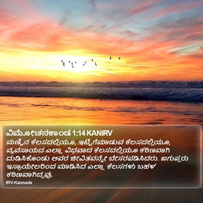 ವಿಮೋಚನಕಾಂಡ 1:14 KANIRV Bible Verse Image