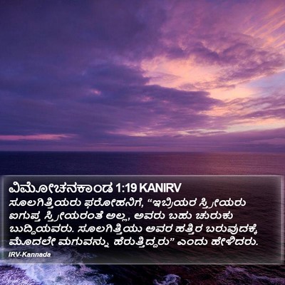ವಿಮೋಚನಕಾಂಡ 1:19 KANIRV Bible Verse Image