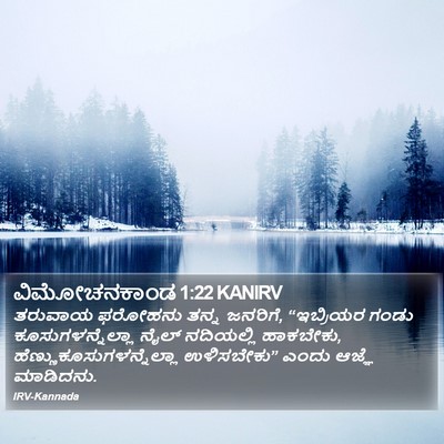 ವಿಮೋಚನಕಾಂಡ 1:22 KANIRV Bible Verse Image