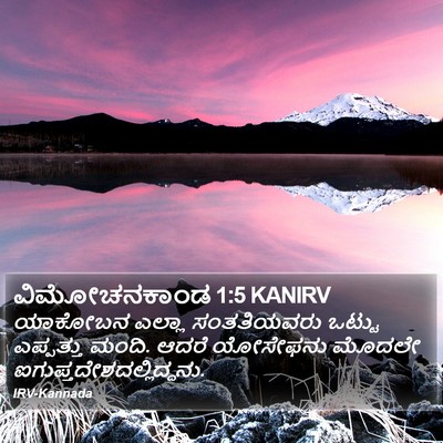 ವಿಮೋಚನಕಾಂಡ 1:5 KANIRV Bible Verse Image