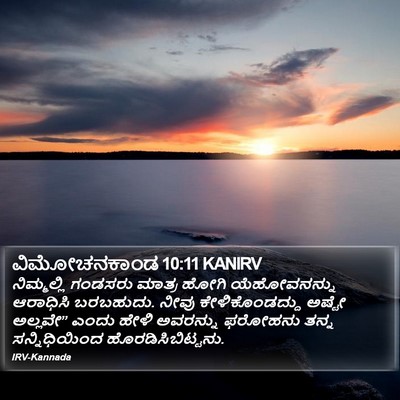 ವಿಮೋಚನಕಾಂಡ 10:11 KANIRV Bible Verse Image