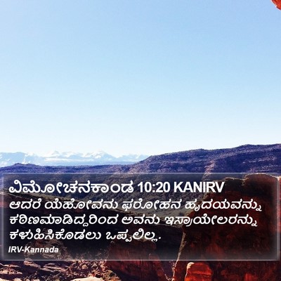 ವಿಮೋಚನಕಾಂಡ 10:20 KANIRV Bible Verse Image