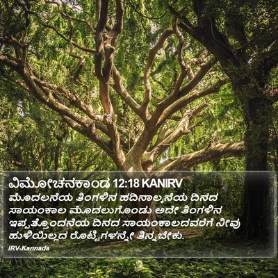 ವಿಮೋಚನಕಾಂಡ 12:18 KANIRV Bible Verse Image