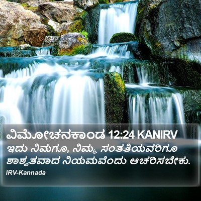 ವಿಮೋಚನಕಾಂಡ 12:24 KANIRV Bible Verse Image