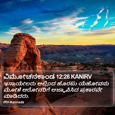 ವಿಮೋಚನಕಾಂಡ 12:28 KANIRV Bible Verse Image