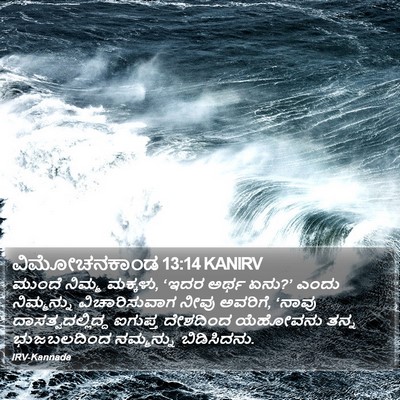 ವಿಮೋಚನಕಾಂಡ 13:14 KANIRV Bible Verse Image