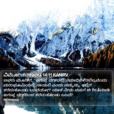 ವಿಮೋಚನಕಾಂಡ 14:11 KANIRV Bible Verse Image