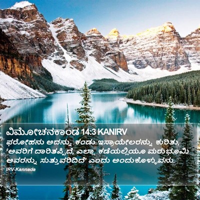 ವಿಮೋಚನಕಾಂಡ 14:3 KANIRV Bible Verse Image