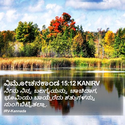 ವಿಮೋಚನಕಾಂಡ 15:12 KANIRV Bible Verse Image