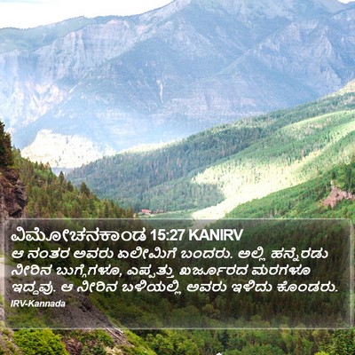 ವಿಮೋಚನಕಾಂಡ 15:27 KANIRV Bible Verse Image