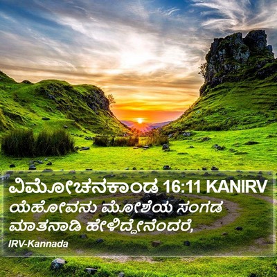 ವಿಮೋಚನಕಾಂಡ 16:11 KANIRV Bible Verse Image