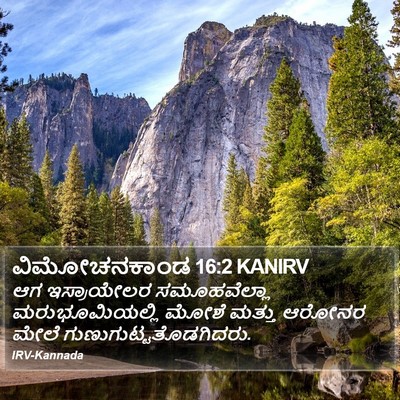 ವಿಮೋಚನಕಾಂಡ 16:2 KANIRV Bible Verse Image