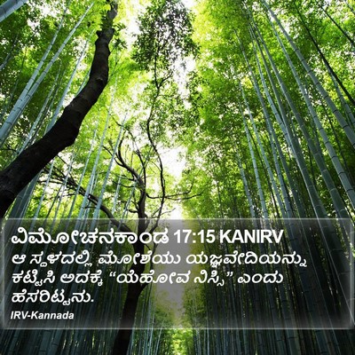 ವಿಮೋಚನಕಾಂಡ 17:15 KANIRV Bible Verse Image