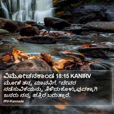 ವಿಮೋಚನಕಾಂಡ 18:15 KANIRV Bible Verse Image