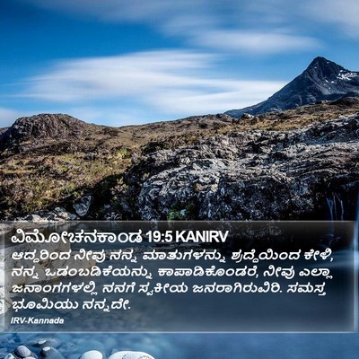 ವಿಮೋಚನಕಾಂಡ 19:5 KANIRV Bible Verse Image