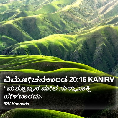 ವಿಮೋಚನಕಾಂಡ 20:16 KANIRV Bible Verse Image