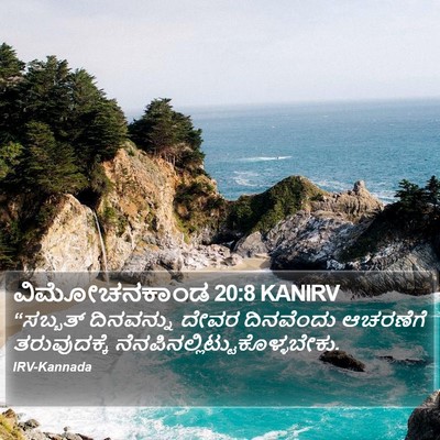 ವಿಮೋಚನಕಾಂಡ 20:8 KANIRV Bible Verse Image